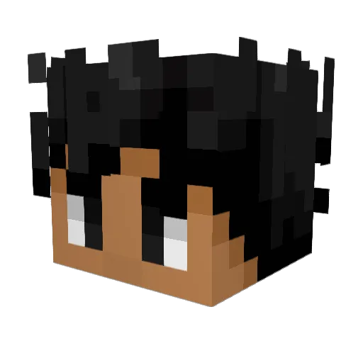 switsu Minecraft avatar head, 3D render