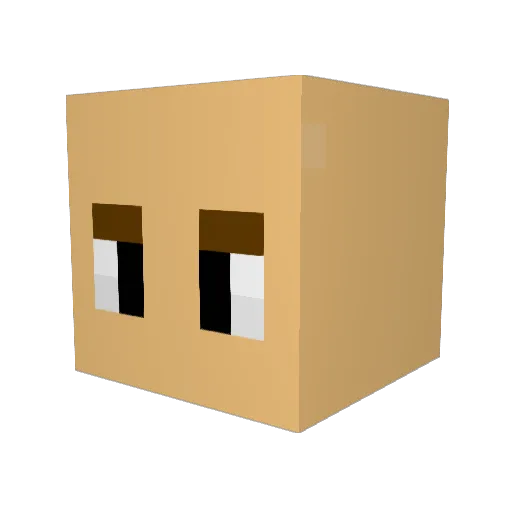 swolevolk Minecraft avatar head, 3D render