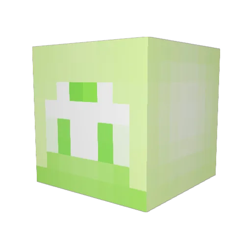 swoobatss Minecraft avatar head, 3D render