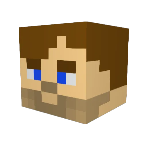 swooshxbear Minecraft avatar head, 3D render