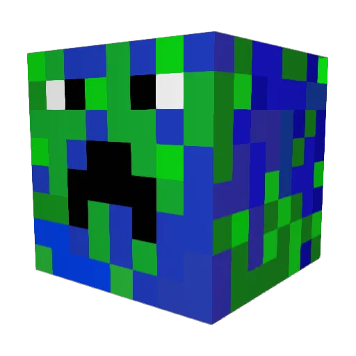 sword494 Minecraft avatar head, 3D render