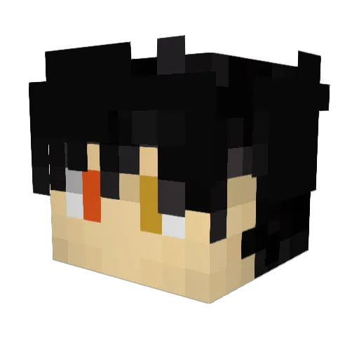 sword_820 Minecraft avatar head, 3D render