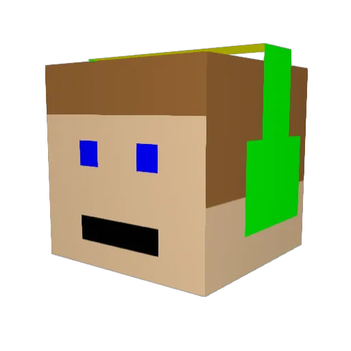 swordcom36 Minecraft avatar head, 3D render