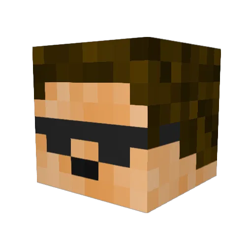 swordofthefire Minecraft avatar head, 3D render