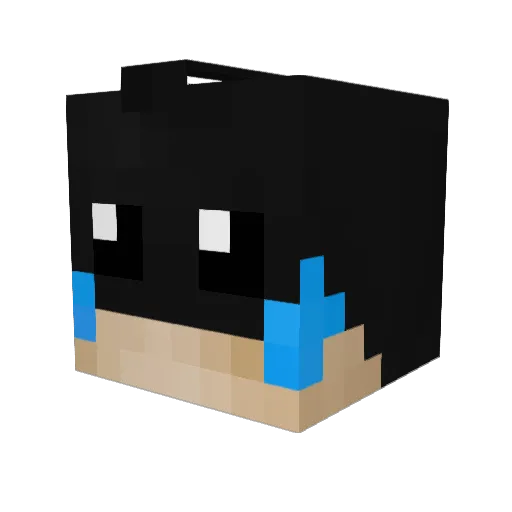 swqkk Minecraft avatar head, 3D render