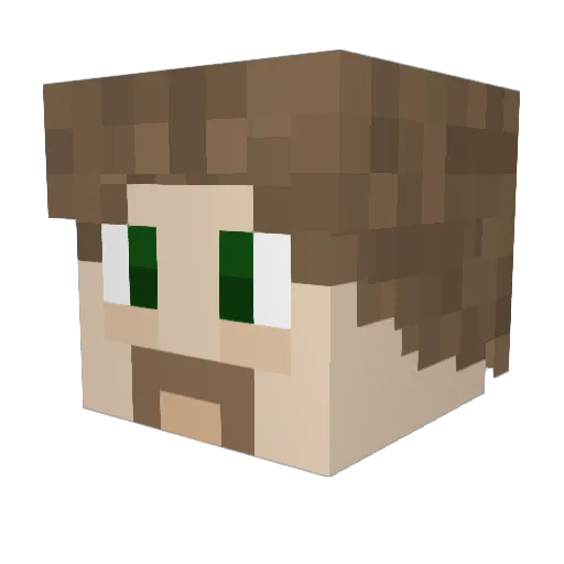 swuace Minecraft avatar head, 3D render