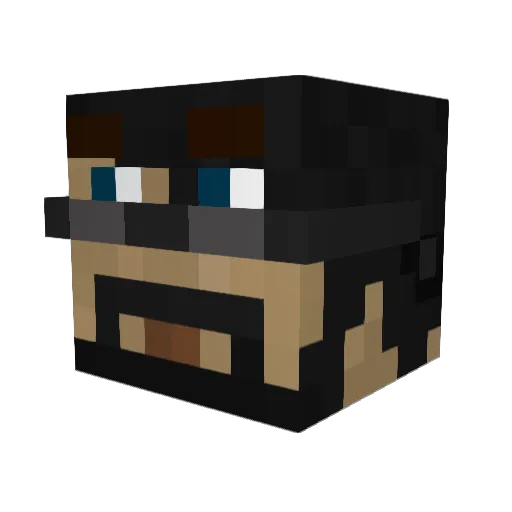 swuest Minecraft avatar head, 3D render