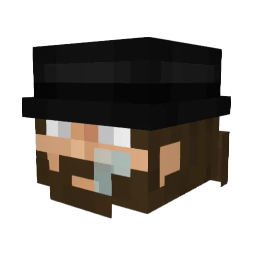swufoll Minecraft avatar head, 3D render