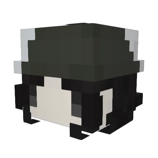 swunix Minecraft avatar head, 3D render
