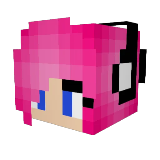 swxflt Minecraft avatar head, 3D render