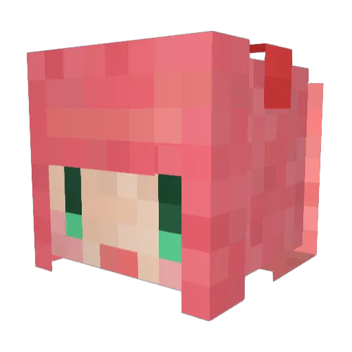 swykcra Minecraft avatar head, 3D render