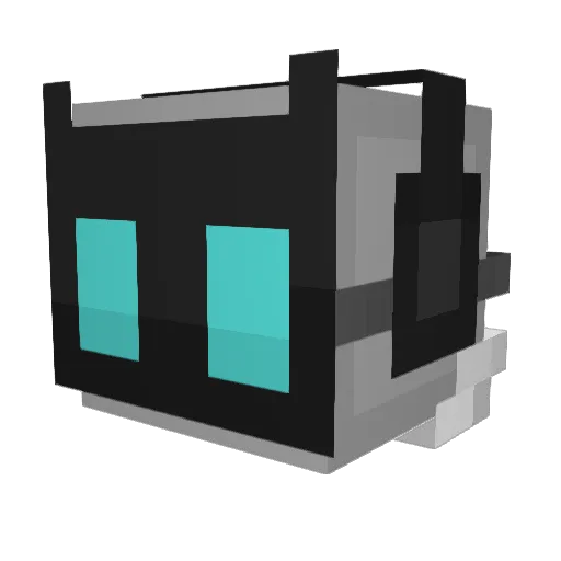 sxaoxD Minecraft avatar head, 3D render