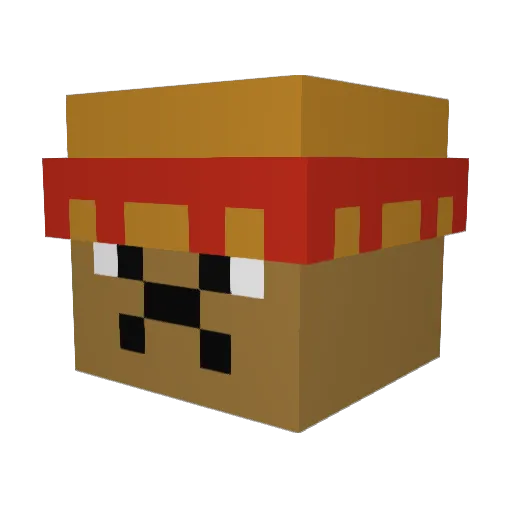sxbastian33 Minecraft avatar head, 3D render
