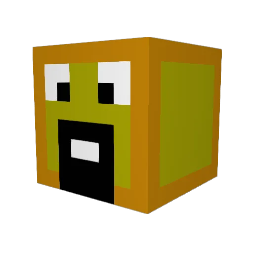 sxc562586657 Minecraft avatar head, 3D render