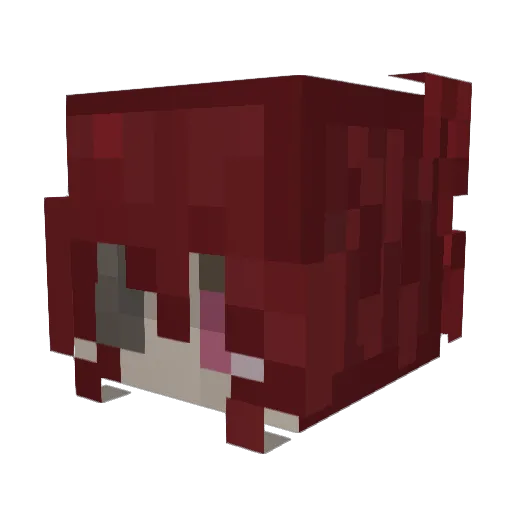sxcore Minecraft avatar head, 3D render