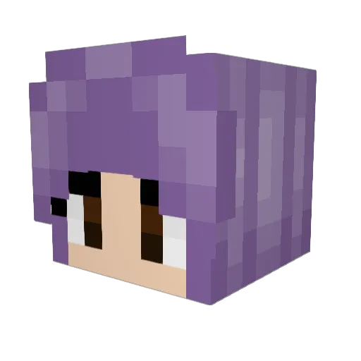 sxcream Minecraft avatar head, 3D render