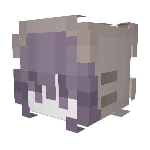 sxfis Minecraft avatar head, 3D render