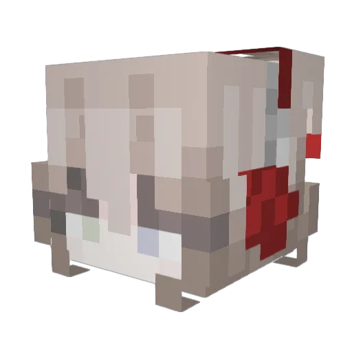 sxjj Minecraft avatar head, 3D render