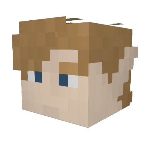 sxlaisy Minecraft avatar head, 3D render