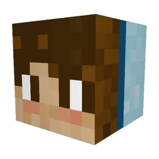 sxlauraxs Minecraft avatar head, 3D render