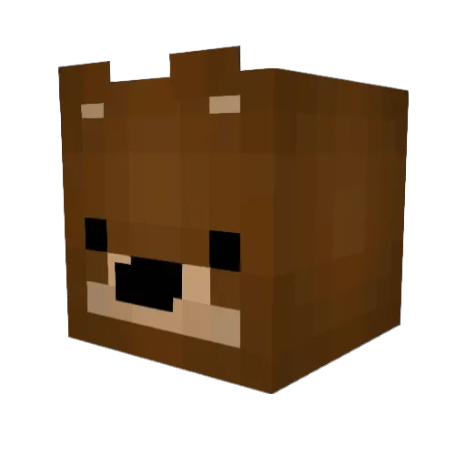 sxms Minecraft avatar head, 3D render