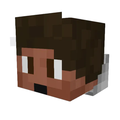 sxngeki Minecraft avatar head, 3D render