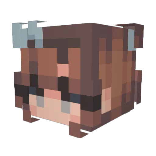 sxnillq Minecraft avatar head, 3D render