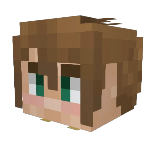 sxnomity Minecraft avatar head, 3D render
