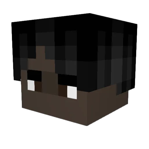 sxntou Minecraft avatar head, 3D render