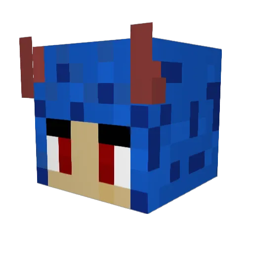 sxphia_ak Minecraft avatar head, 3D render