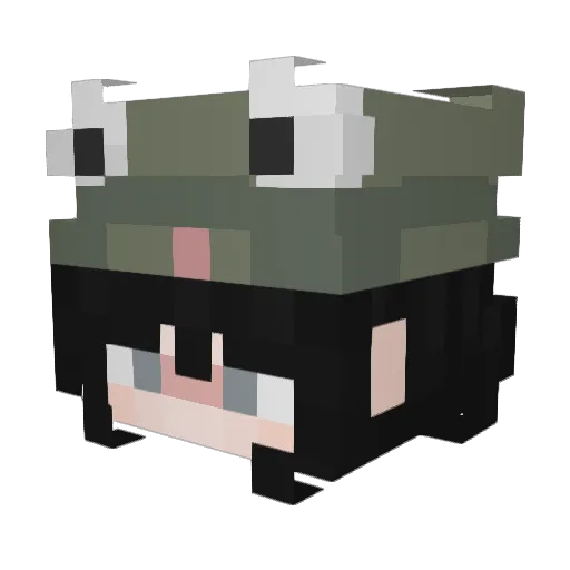 sxphx Minecraft avatar head, 3D render