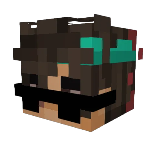 sxprr Minecraft avatar head, 3D render