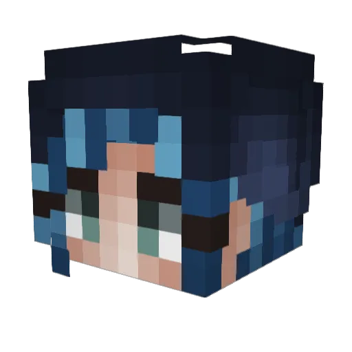 sxrensz Minecraft avatar head, 3D render