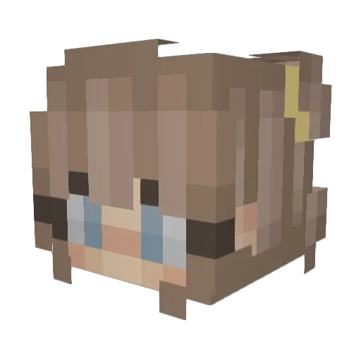sxrita Minecraft avatar head, 3D render