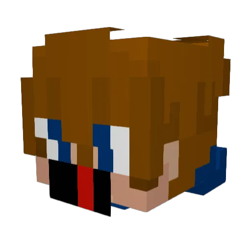 sxrumm Minecraft avatar head, 3D render