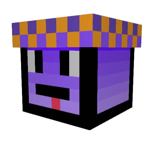 sxsafv Minecraft avatar head, 3D render