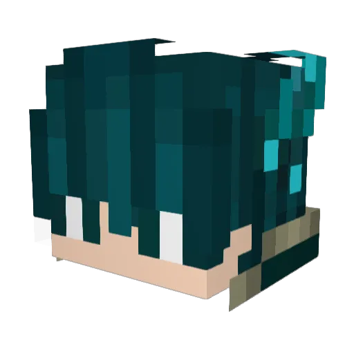 sxstincraft Minecraft avatar head, 3D render