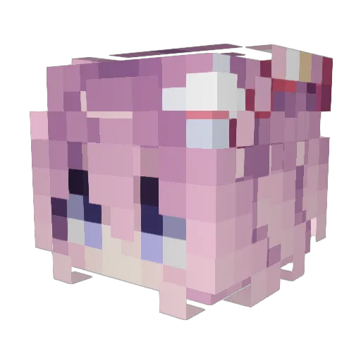 sxtea Minecraft avatar head, 3D render