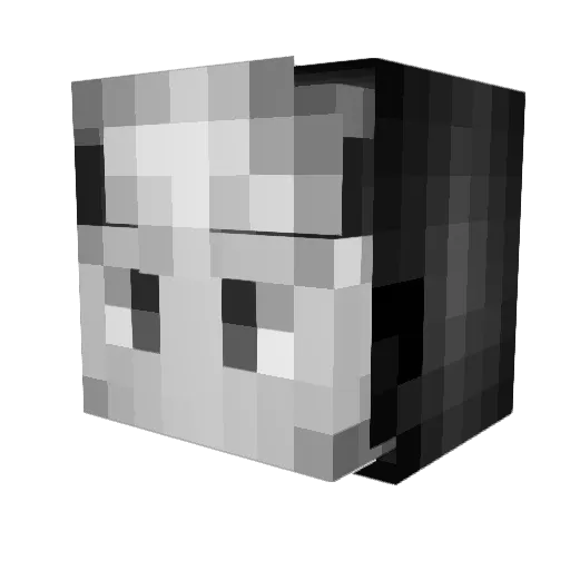sxySyqu Minecraft avatar head, 3D render