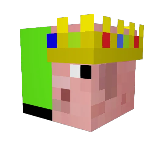 sy0ka Minecraft avatar head, 3D render