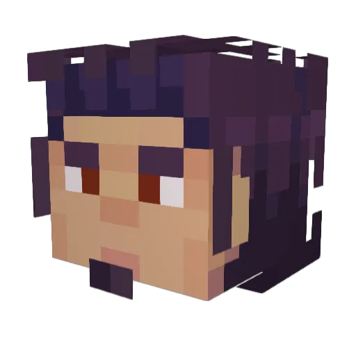 sy0mushka Minecraft avatar head, 3D render