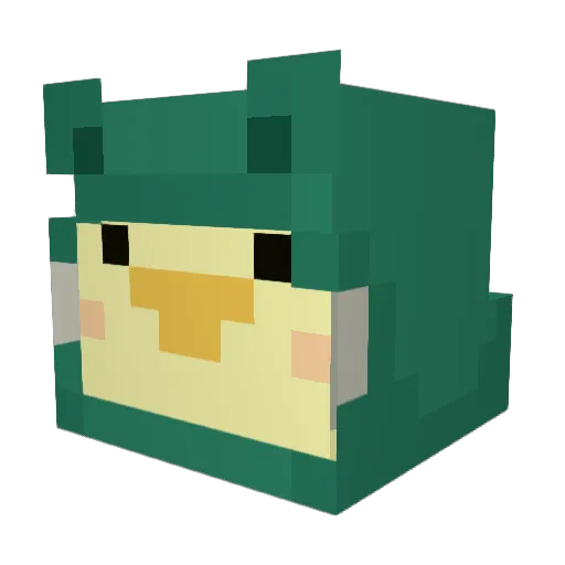 sy1vi3_ Minecraft avatar head, 3D render