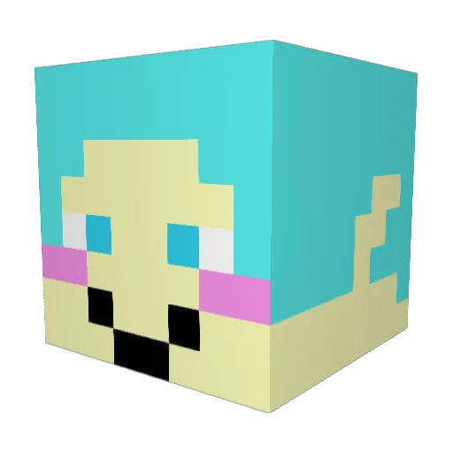 sy3771 Minecraft avatar head, 3D render
