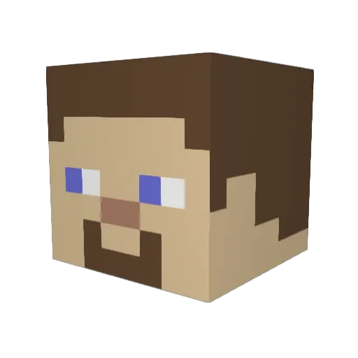 sy75 Minecraft avatar head, 3D render