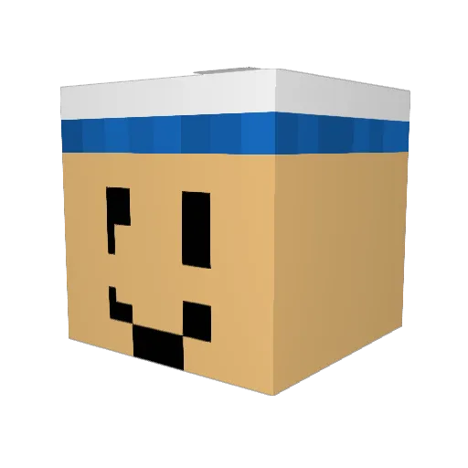 sy_222 Minecraft avatar head, 3D render