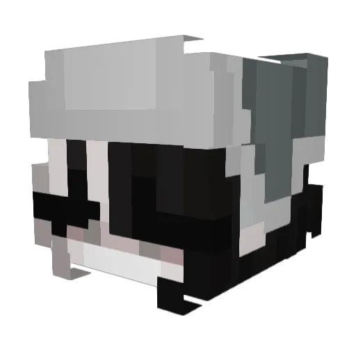 syahata Minecraft avatar head, 3D render