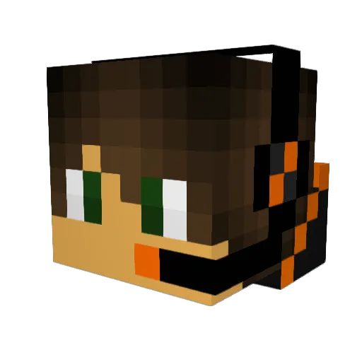 syahmishimi Minecraft avatar head, 3D render