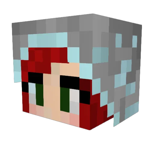 syamang Minecraft avatar head, 3D render