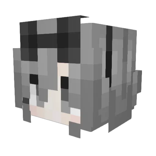 syamiko1 Minecraft avatar head, 3D render