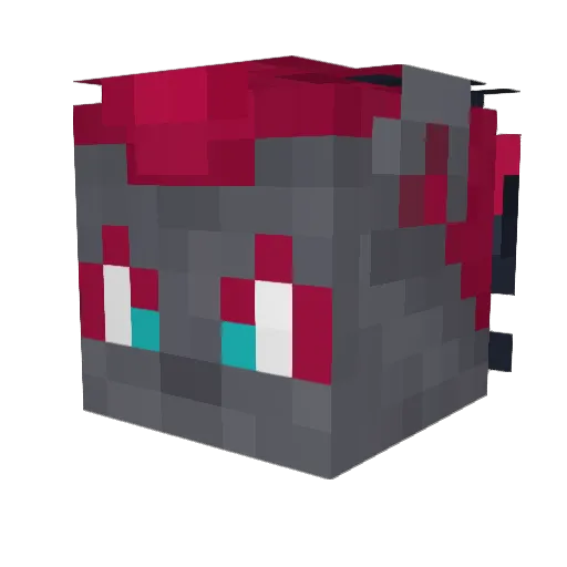 syarin Minecraft avatar head, 3D render